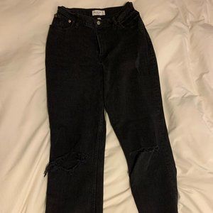 Abercrombie ultra high rise straight jeans